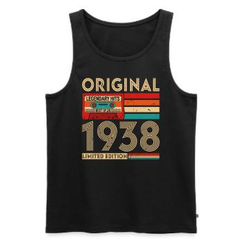 Original legendäre Hits Best of 1938 - Männer Premium Bio Tank Top - Schwarz - Vorne - AI Model Male 178 light (178cm)