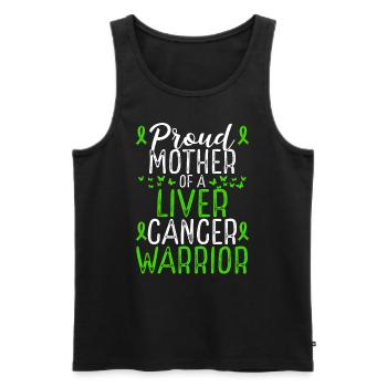 Liver Cancer Awareness Movement Mom Ribbon Mother - Männer Premium Bio Tank Top - Schwarz - Vorne - Michal (187cm)