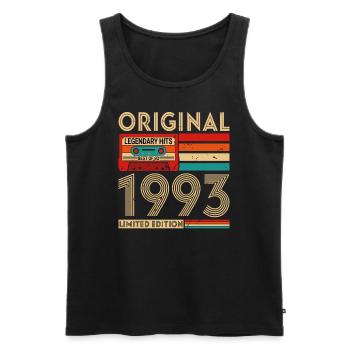Original legendary hits Best of 1993 - Men's Premium Organic Tank Top - black - Front - Michal (187cm)