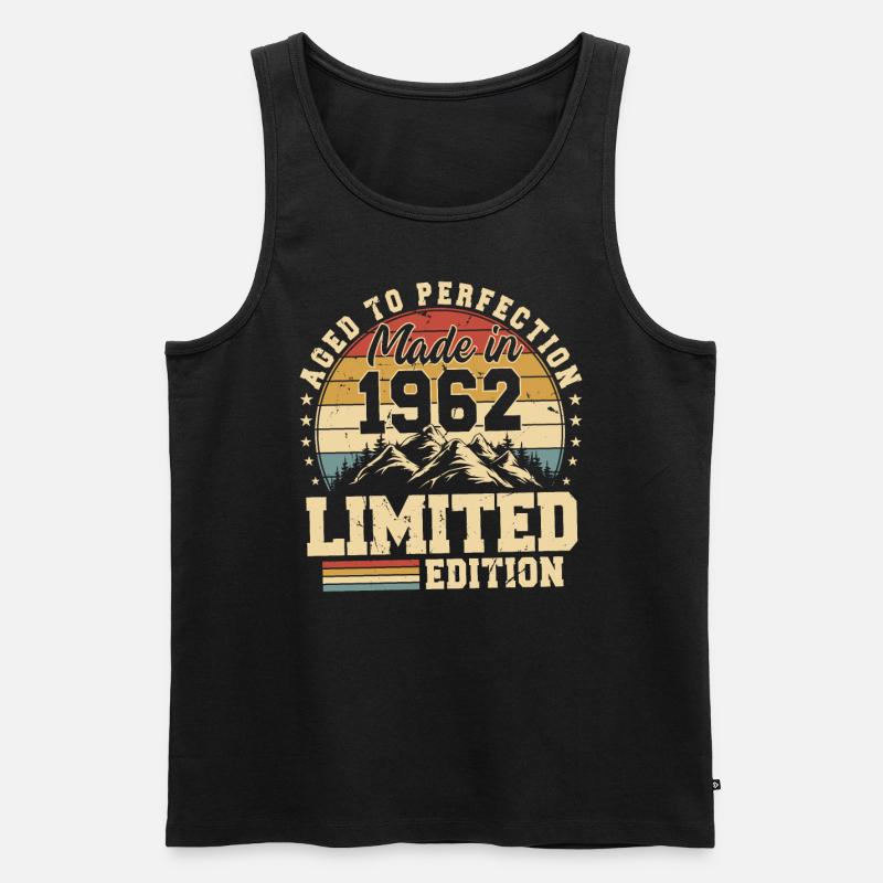 Einzigartig seit 1962 - Männer Premium Bio Tank Top - Schwarz