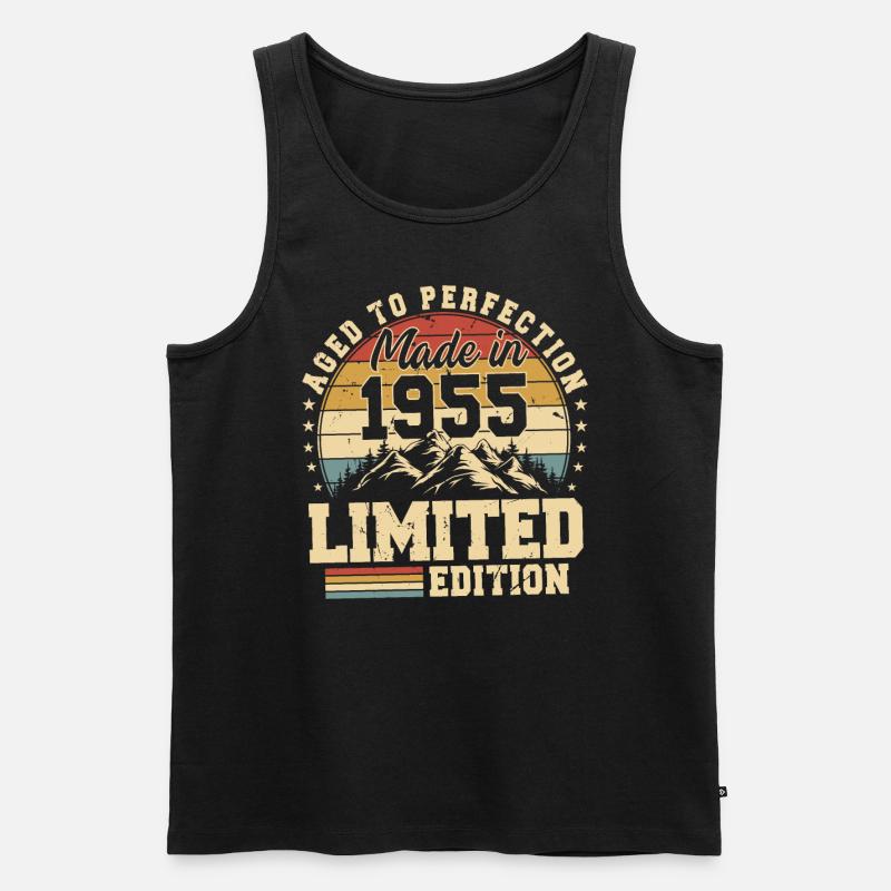 Einzigartig seit 1955 - Männer Premium Bio Tank Top - Schwarz