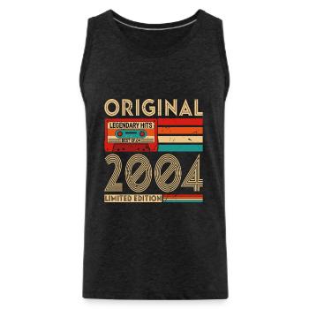 Original Legendary Hits Best of 2004 - Männer Premium Bio Tank Top - Anthrazit - Vorne - Alexander (188cm)