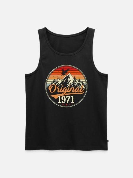 Original 1971 - Men's Premium Organic Tank Top - black
