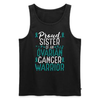 Ovarian Cancer Awareness Movement Sister Ribbon - Männer Premium Bio Tank Top - Schwarz - Vorne - AI Model Male 178 light (178cm)