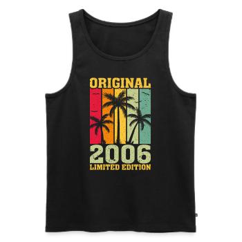 Édition Originale Limitée De 2006 - Débardeur bio Premium Homme - noir - Devant - Michal (187cm)