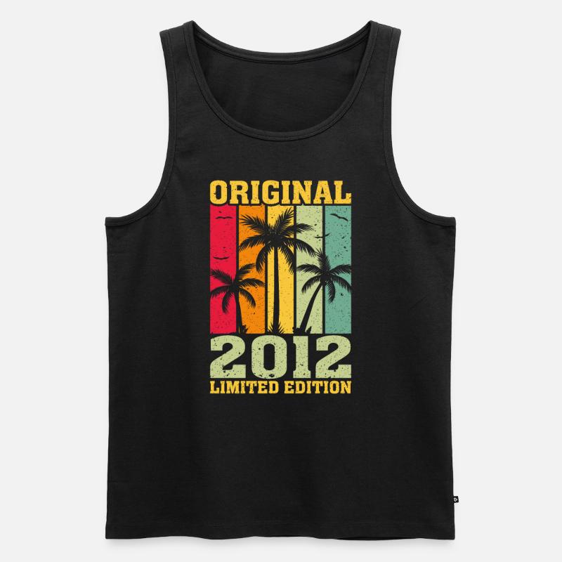 2012 Limitierte Erstauflage - Männer Premium Bio Tank Top - Schwarz