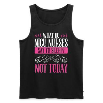 Nicu Nurse Say no to Sleep Neonatal Nursing - Men's Premium Organic Tank Top - black - Front - Michal (187cm)