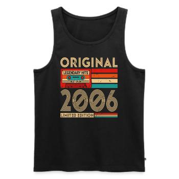 Original legendäre Hits Best of 2006 - Männer Premium Bio Tank Top - Schwarz - Vorne - AI Model Male 178 light (178cm)