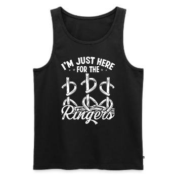 Horseshoe Pitching Im just here Ringers TosserHors - Männer Premium Bio Tank Top - Schwarz - Vorne - AI Model Male 178 light (178cm)