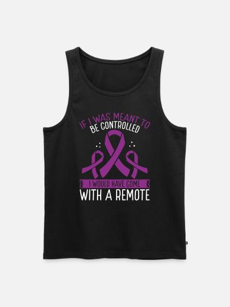 Domestic Violence Awareness Remote Domestic Abuse - Men's Premium Organic Tank Top - black