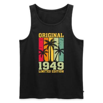 Original limited edition of 1949 - Men's Premium Organic Tank Top - black - Front - Michal (187cm)