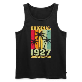 Original limited edition of 1927 - Men's Premium Organic Tank Top - black - Front - Michal (187cm)
