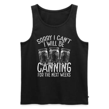 Homesteader Canning Season Canner Perservation - Männer Premium Bio Tank Top - Schwarz - Vorne - AI Model Male 178 light (178cm)