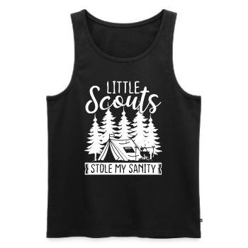 Girl Scout Leader Little Scouts stole my Sanity - Männer Premium Bio Tank Top - Schwarz - Vorne - AI Model Male 178 light (178cm)