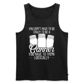 Canner Food Perservation Homestead Canning Season - Männer Premium Bio Tank Top - Schwarz - Vorne - AI Model Male 178 light (178cm)
