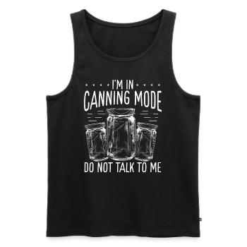 Homesteading Season Canning Mode Food Perserve - Männer Premium Bio Tank Top - Schwarz - Vorne - AI Model Male 178 light (178cm)