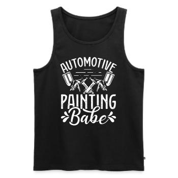 Automotive Car Women Car Detailer Vehicle Sprayer - Men's Premium Organic Tank Top - black - Front - AI Model Male 178 light (178cm)