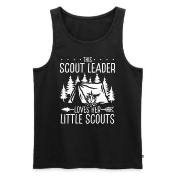 Scouting This Girl Scout loves her little Scout - Men's Premium Organic Tank Top - black - Front - AI Model Male 178 light (178cm)