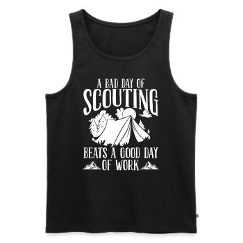 Scouting Girl Scout Leader Scouting Boy Scouts - Men's Premium Organic Tank Top - black - Front - AI Model Male 178 light (178cm)