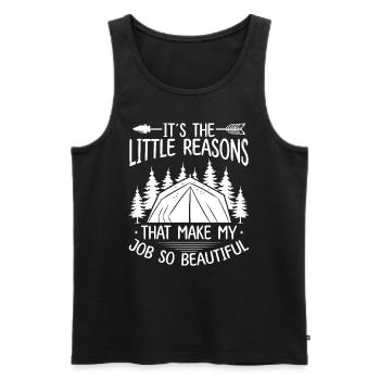 Scouting Girl Scout Leader Scouting Boy Scouts - Men's Premium Organic Tank Top - black - Front - AI Model Male 178 light (178cm)