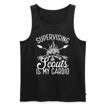 Girl Scout Leader Cookie Dealer Scouting Boy Scout - Men's Premium Organic Tank Top - black - Front - AI Model Male 178 light (178cm)