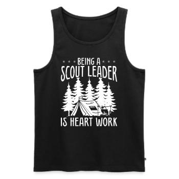 Scouting Girl Scout Leader Scouting Tour Boy Scout - Men's Premium Organic Tank Top - black - Front - AI Model Male 178 light (178cm)