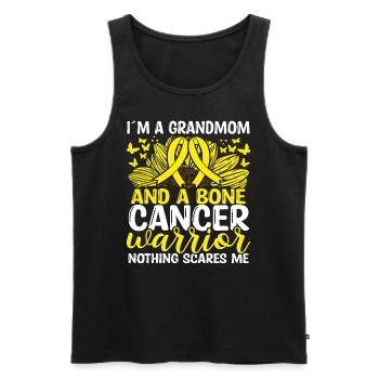 Mois du ruban du cancer des os Grand-mère Grand-mère - Débardeur bio Premium Homme - noir - Devant - Michal (187cm)