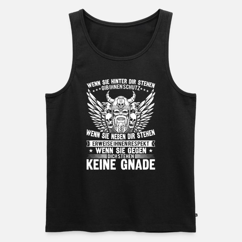 Wenn Sie Hinter Dir Stehen - Männer Premium Bio Tank Top - Schwarz
