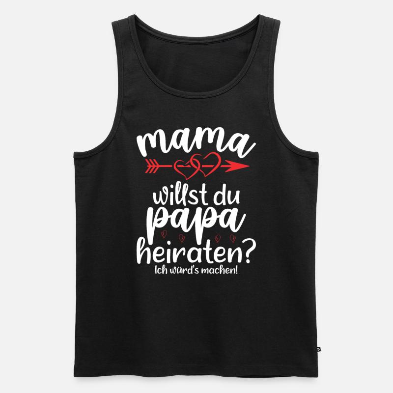Wenn Sie Hinter Dir Stehen - Männer Premium Bio Tank Top - Schwarz