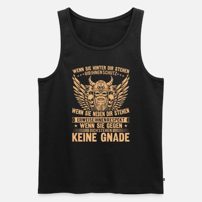 Wenn Sie Hinter Dir Stehen - Männer Premium Bio Tank Top - Schwarz