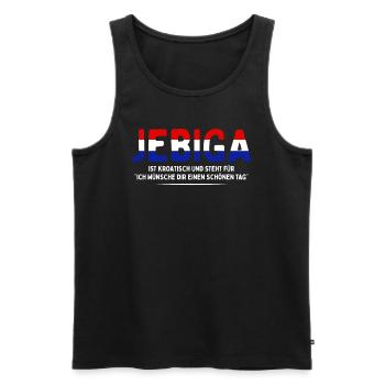 Croatian Jebiga Croatia Balkan Croatia Croatian - Men's Premium Organic Tank Top - black - Front - AI Model Male 178 light (178cm)