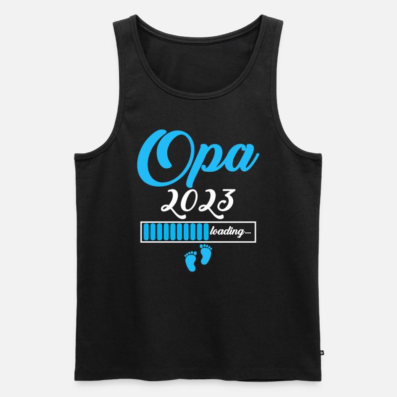 Opa 2023 - Männer Premium Bio Tank Top - Schwarz