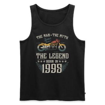 L'homme Le Mythe La Légende Né En 1995 Cadeau - Débardeur bio Premium Homme - noir - Devant - Michal (187cm)