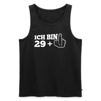 Lustiges Geburtstagsgeschenk Ich Bin 29 Mehr 1 - Männer Premium Bio Tank Top - Schwarz - Vorne - Michal (187cm)