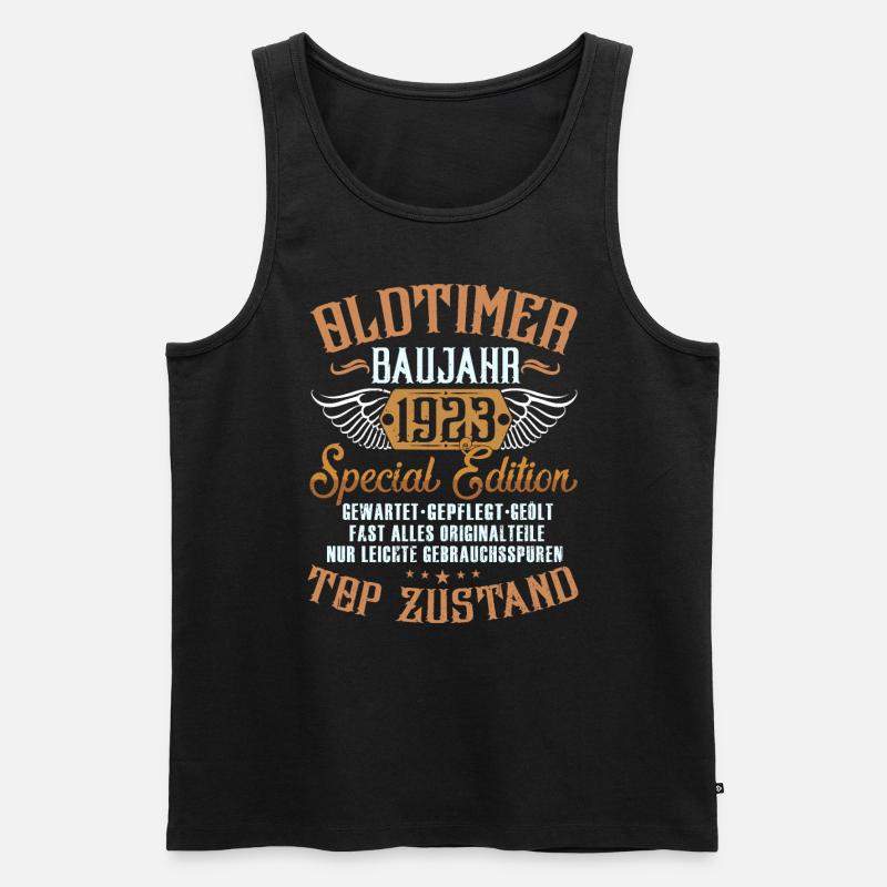 Oldtimer Baujahr 1923 - Männer Premium Bio Tank Top - Schwarz