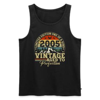 2005 Limited Edition - Männer Premium Bio Tank Top - Schwarz - Vorne - Michal (187cm)