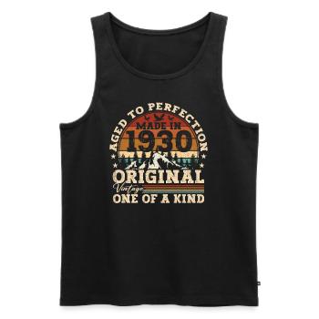 MADE IN 1930 - Men's Premium Organic Tank Top - black - Front - AI Model Male 178 light (178cm)