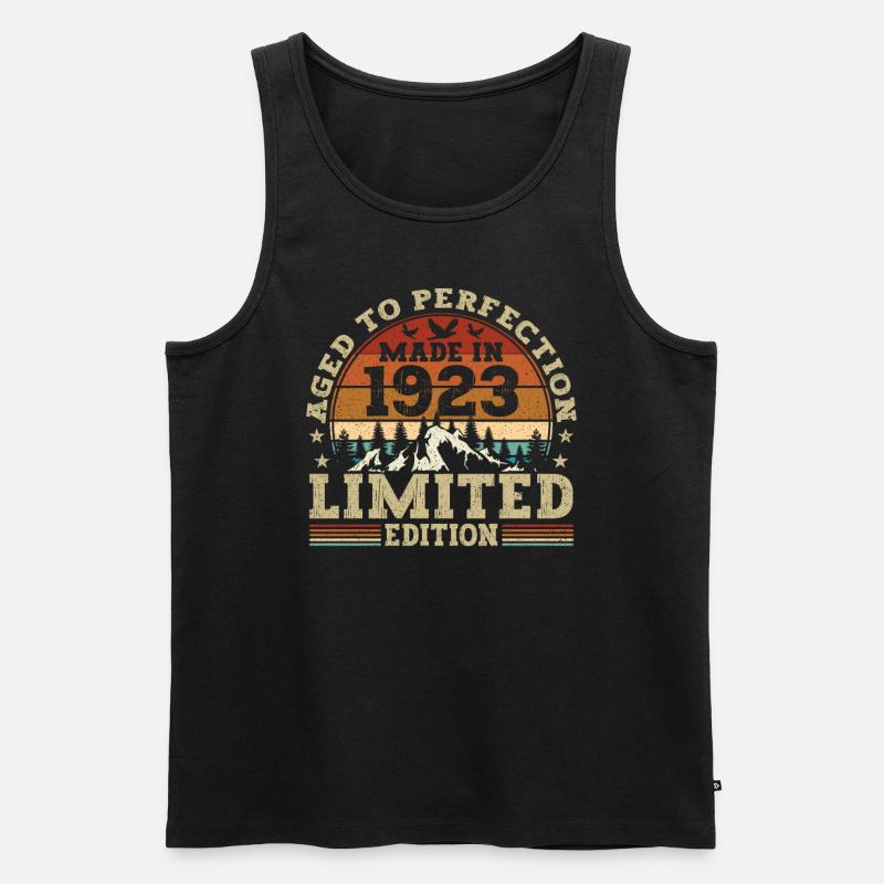 Oldtimer Baujahr 1923 - Männer Premium Bio Tank Top - Schwarz