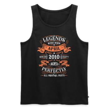 Years of excellence April 2010 Gift - Men's Premium Organic Tank Top - black - Front - AI Model Male 178 light (178cm)