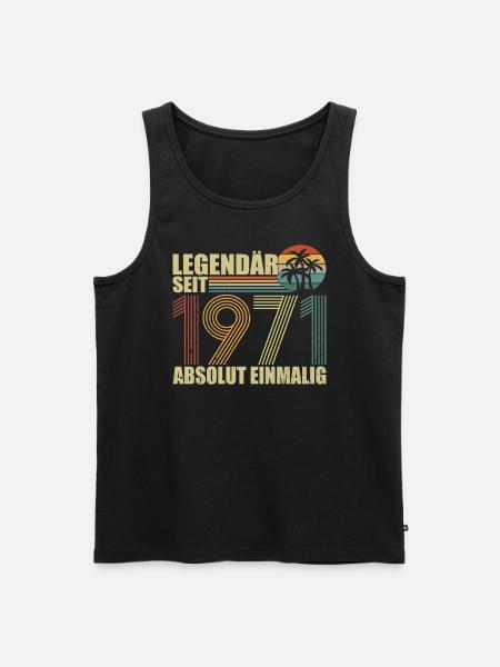Legendary since 1971 - Men's Premium Organic Tank Top - black
