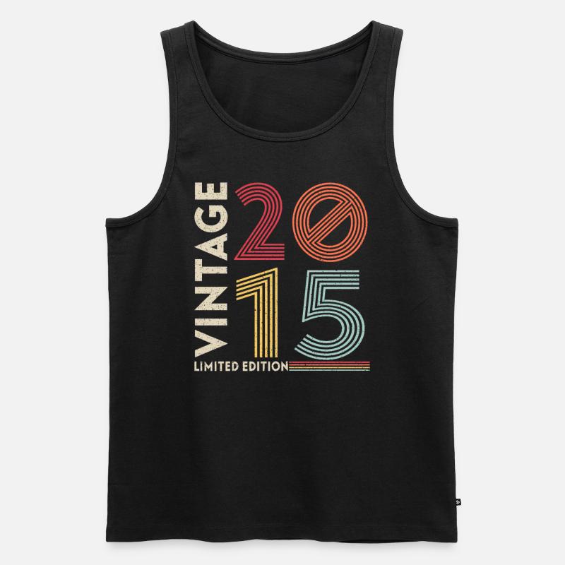 Old School 2015 - Männer Premium Bio Tank Top - Schwarz