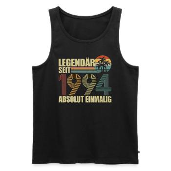 Legendär seit 1994 - Männer Premium Bio Tank Top - Schwarz - Vorne - AI Model Male 178 light (178cm)