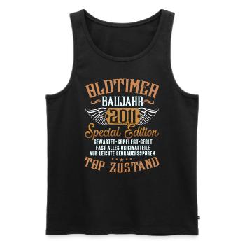 2007 Geboren Geburtstag Oldtimer - Männer Premium Bio Tank Top - Schwarz - Vorne - AI Model Male 178 light (178cm)