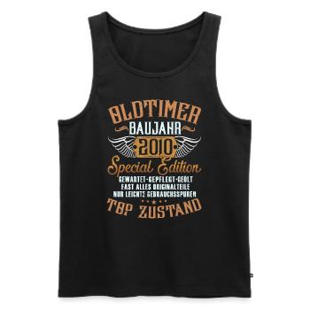 Oldtimer Special Edition Modell 2010 Geburtstag - Männer Premium Bio Tank Top - Schwarz - Vorne - Michal (187cm)