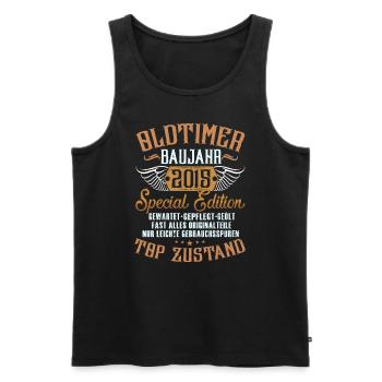 Oldtimer Special Edition Modell 2015 Geburtstag - Männer Premium Bio Tank Top - Schwarz - Vorne - AI Model Male 178 light (178cm)