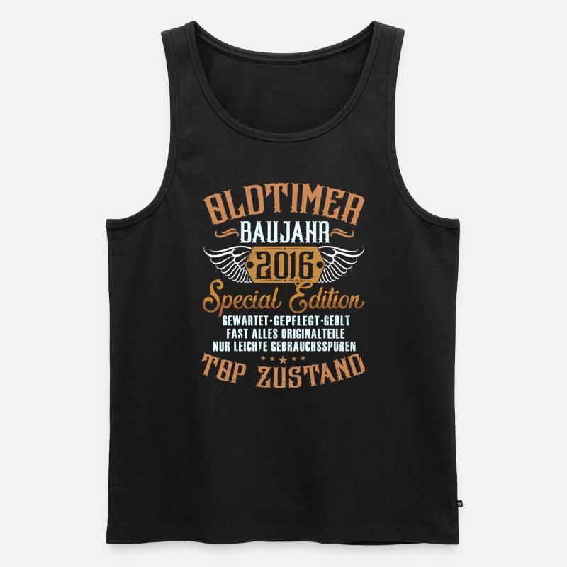 Oldtimer 2016 - Männer Premium Bio Tank Top - Schwarz