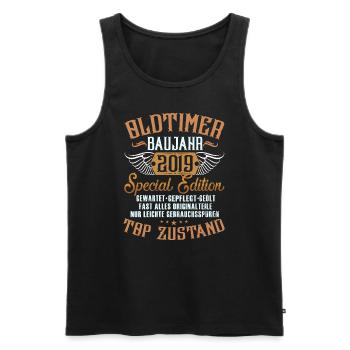 Oldtimer Special Edition Modell 2019 Geburtstag - Männer Premium Bio Tank Top - Schwarz - Vorne - AI Model Male 178 light (178cm)