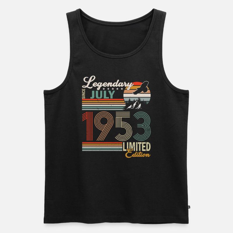 JULI 1953 - Männer Premium Bio Tank Top - Schwarz
