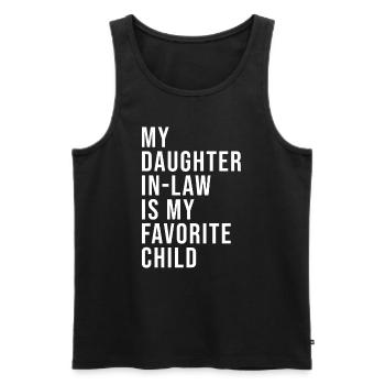 Daughter-in-law favorite, Mother-in-law's Day - Men's Premium Organic Tank Top - black - Front - Michal (187cm)