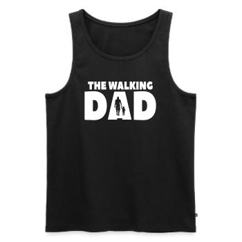 The Walking Father - Men's Premium Organic Tank Top - black - Front - Michal (187cm)